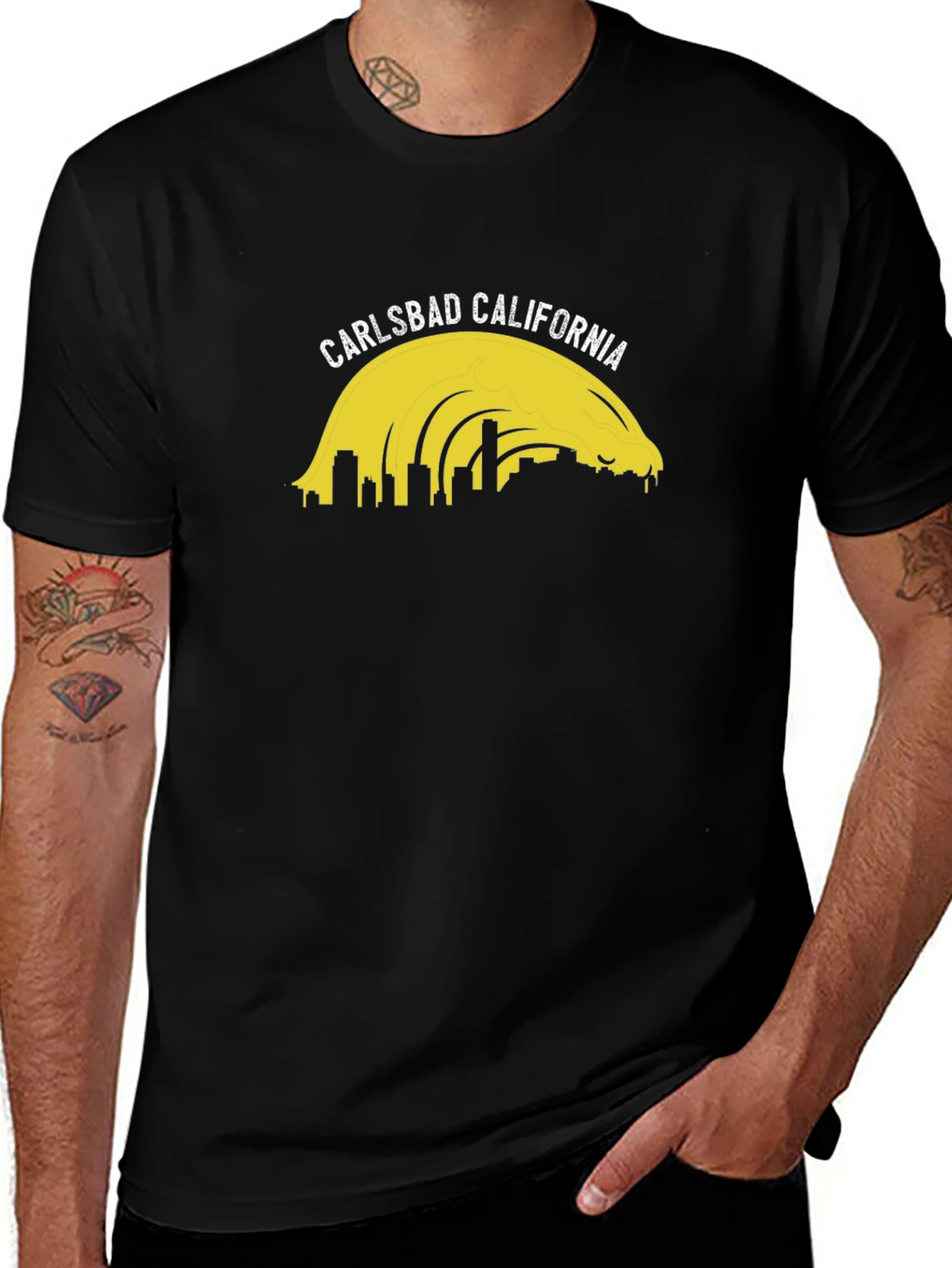 Carlsbad California Skyline Graphic Tee