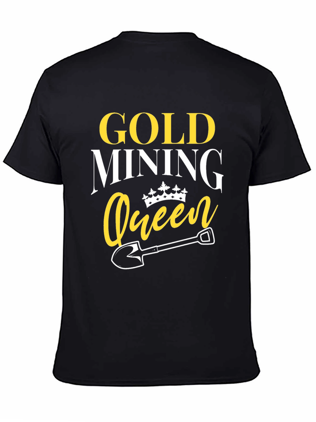 Gold Mining Queen Black T-Shirt