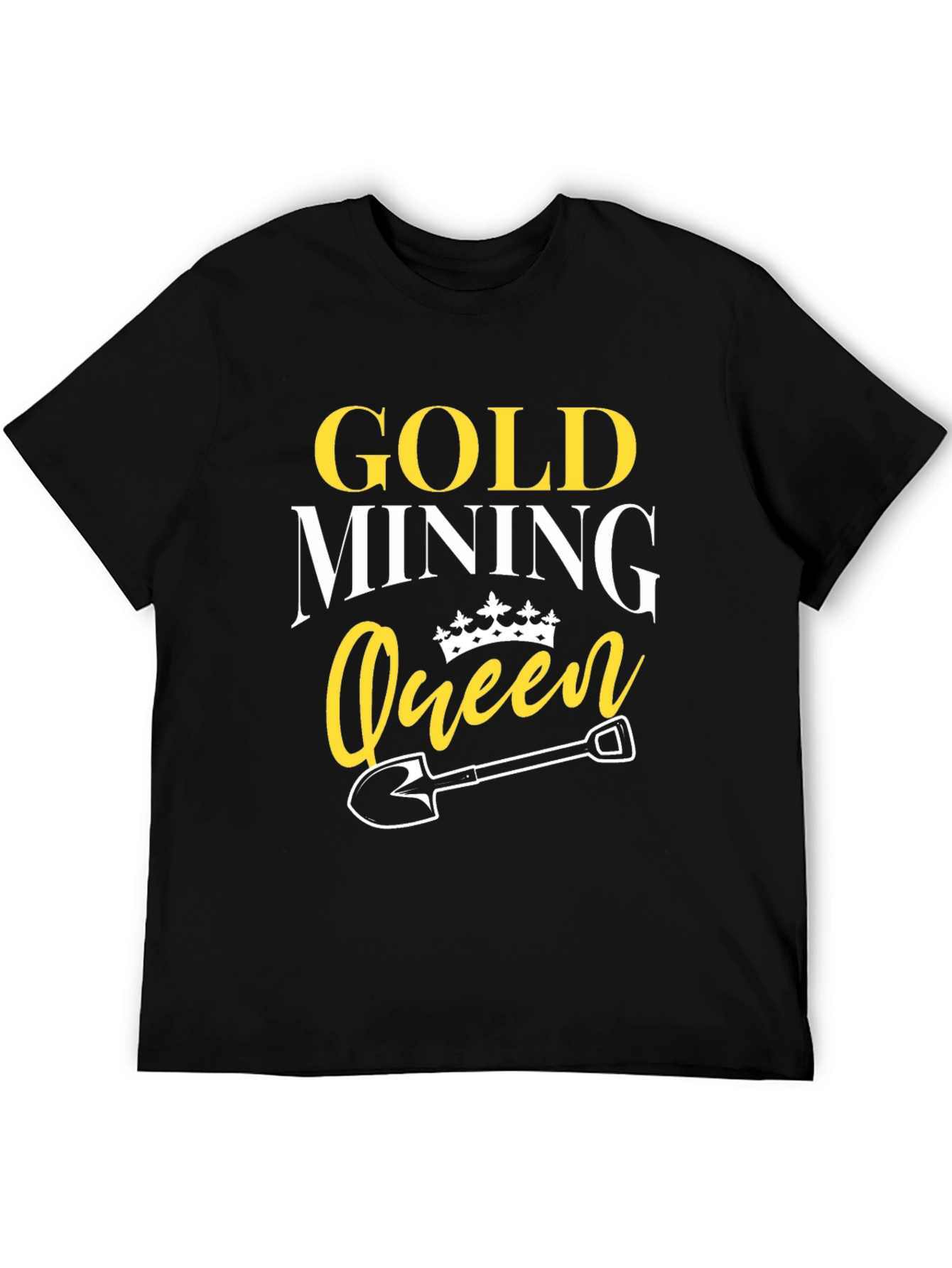 Gold Mining Queen Black T-Shirt