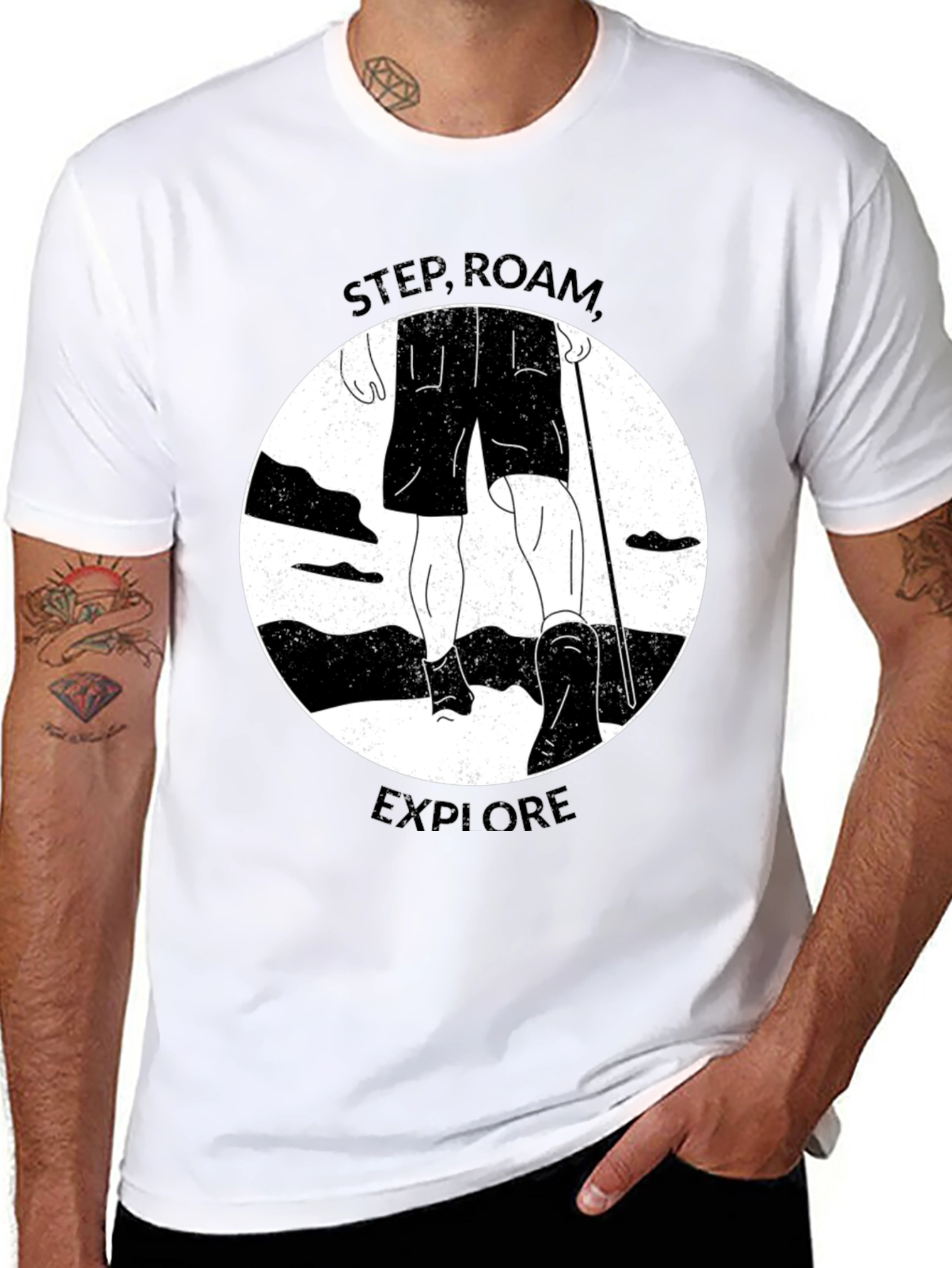 Step Roam Explore Graphic Tee