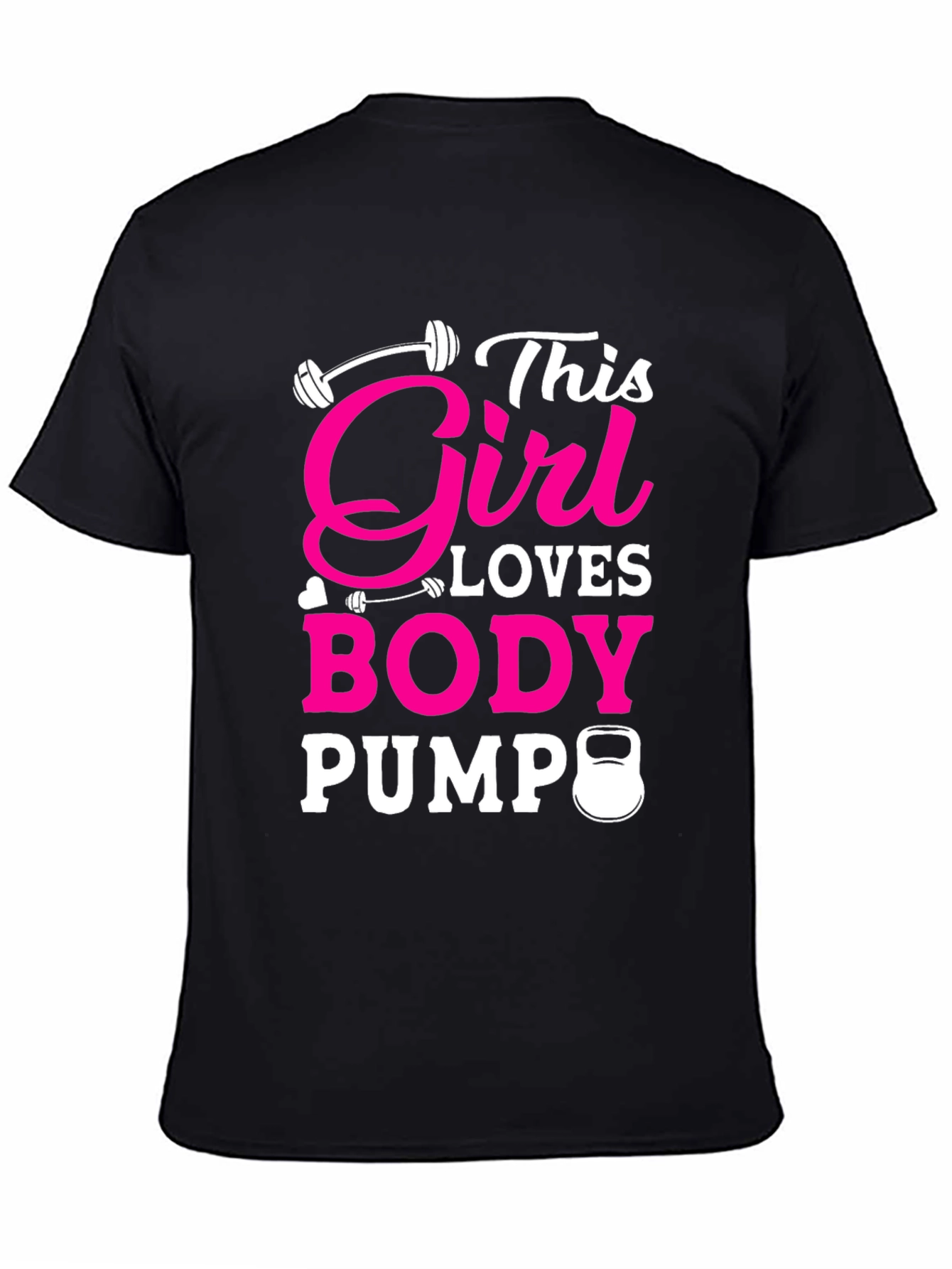 This Girl Loves Body Pump Black T-Shirt
