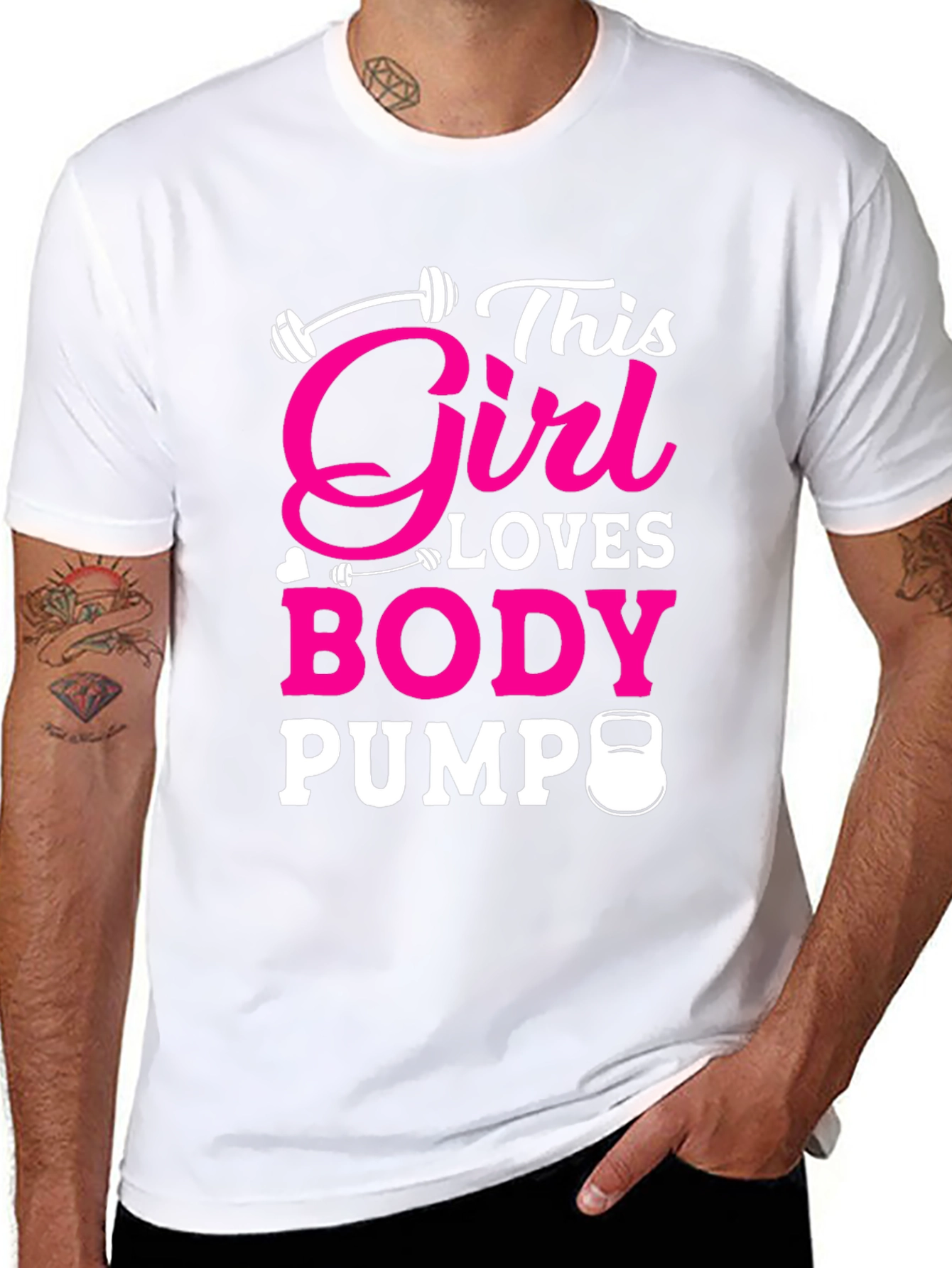 This Girl Loves Body Pump Black T-Shirt