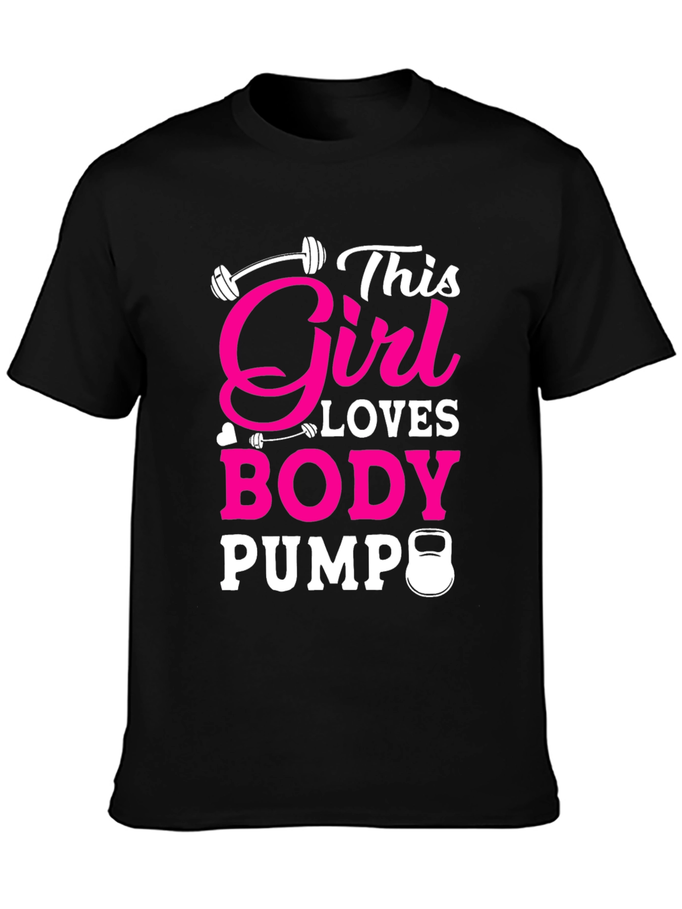 This Girl Loves Body Pump Black T-Shirt