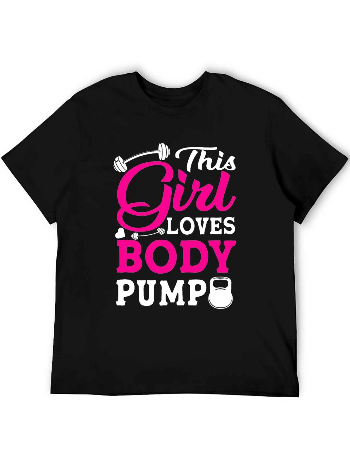 This Girl Loves Body Pump Black T-Shirt