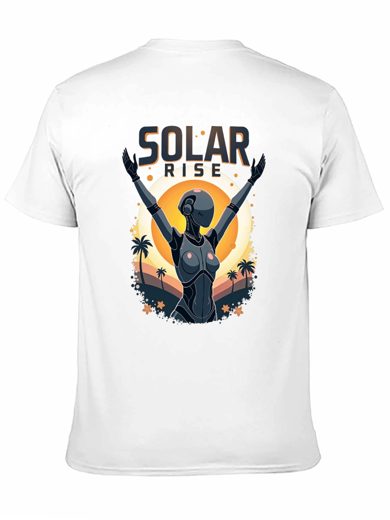 Solar Rise Robot T-Shirt - Sci-Fi Apparel
