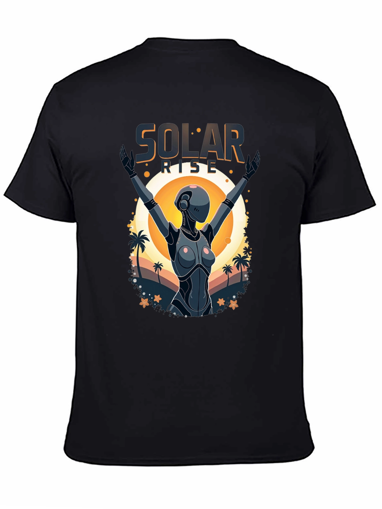 Solar Rise Robot T-Shirt - Sci-Fi Apparel