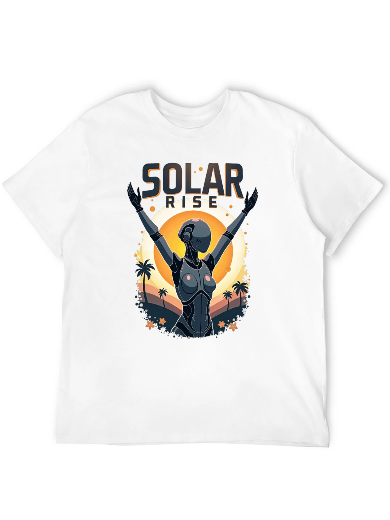Solar Rise Robot T-Shirt - Sci-Fi Apparel