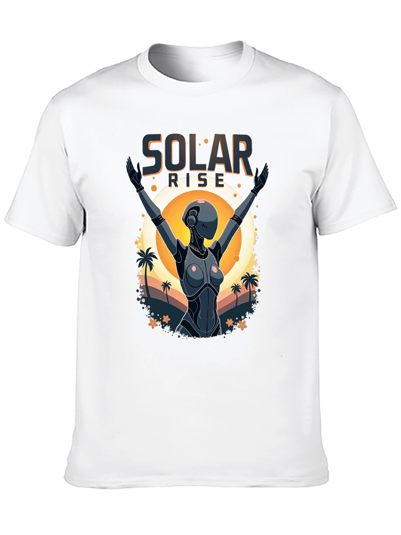 Solar Rise Robot T-Shirt - Sci-Fi Apparel