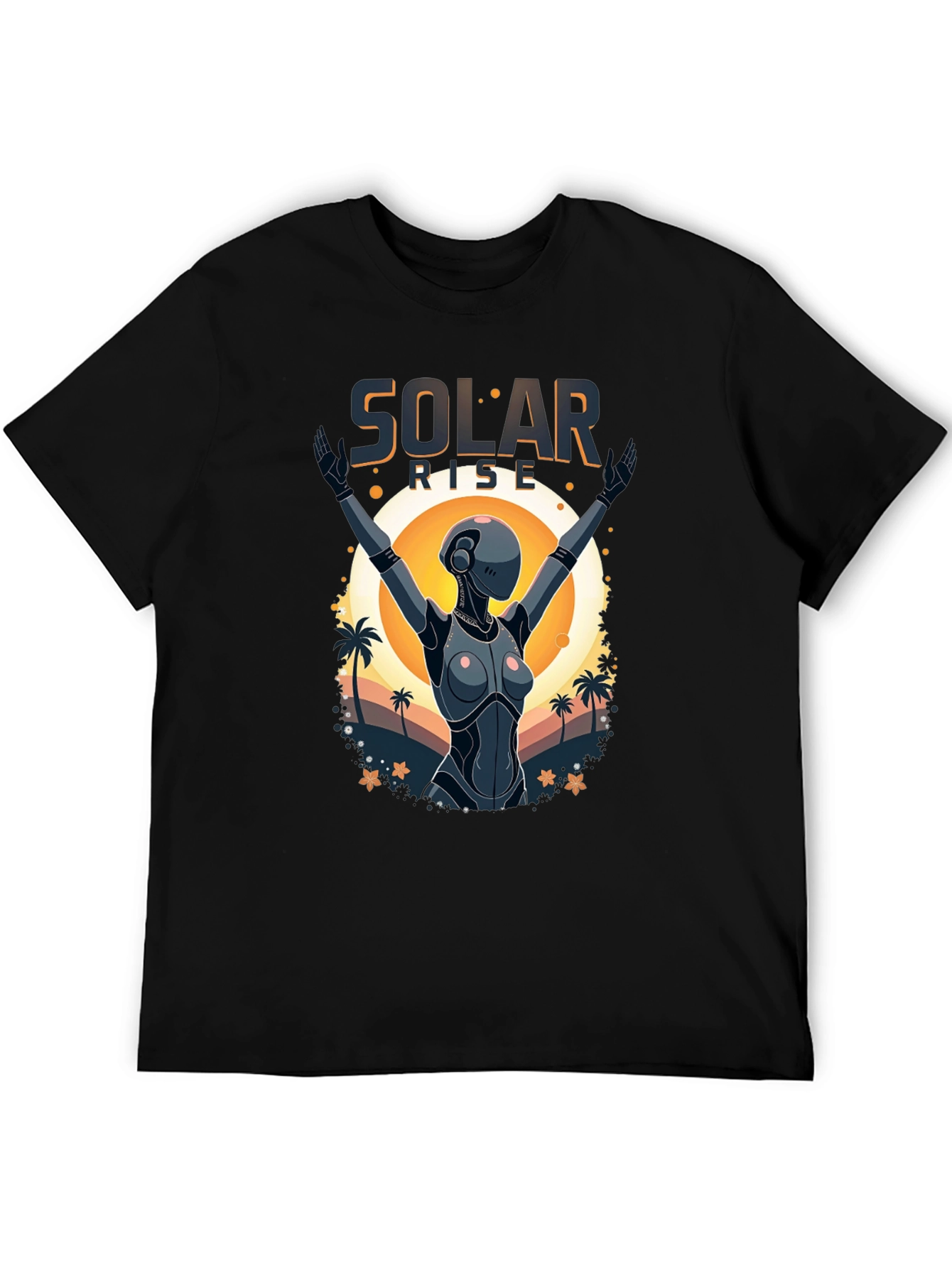 Solar Rise Robot T-Shirt - Sci-Fi Apparel