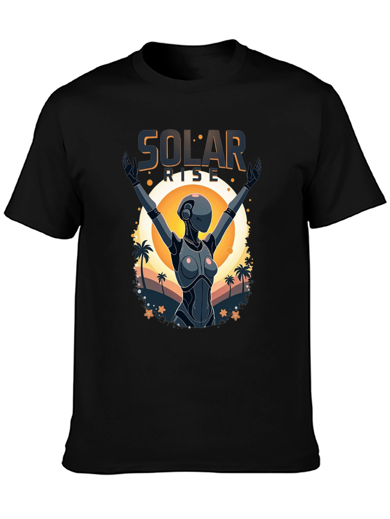 Solar Rise Robot T-Shirt - Sci-Fi Apparel