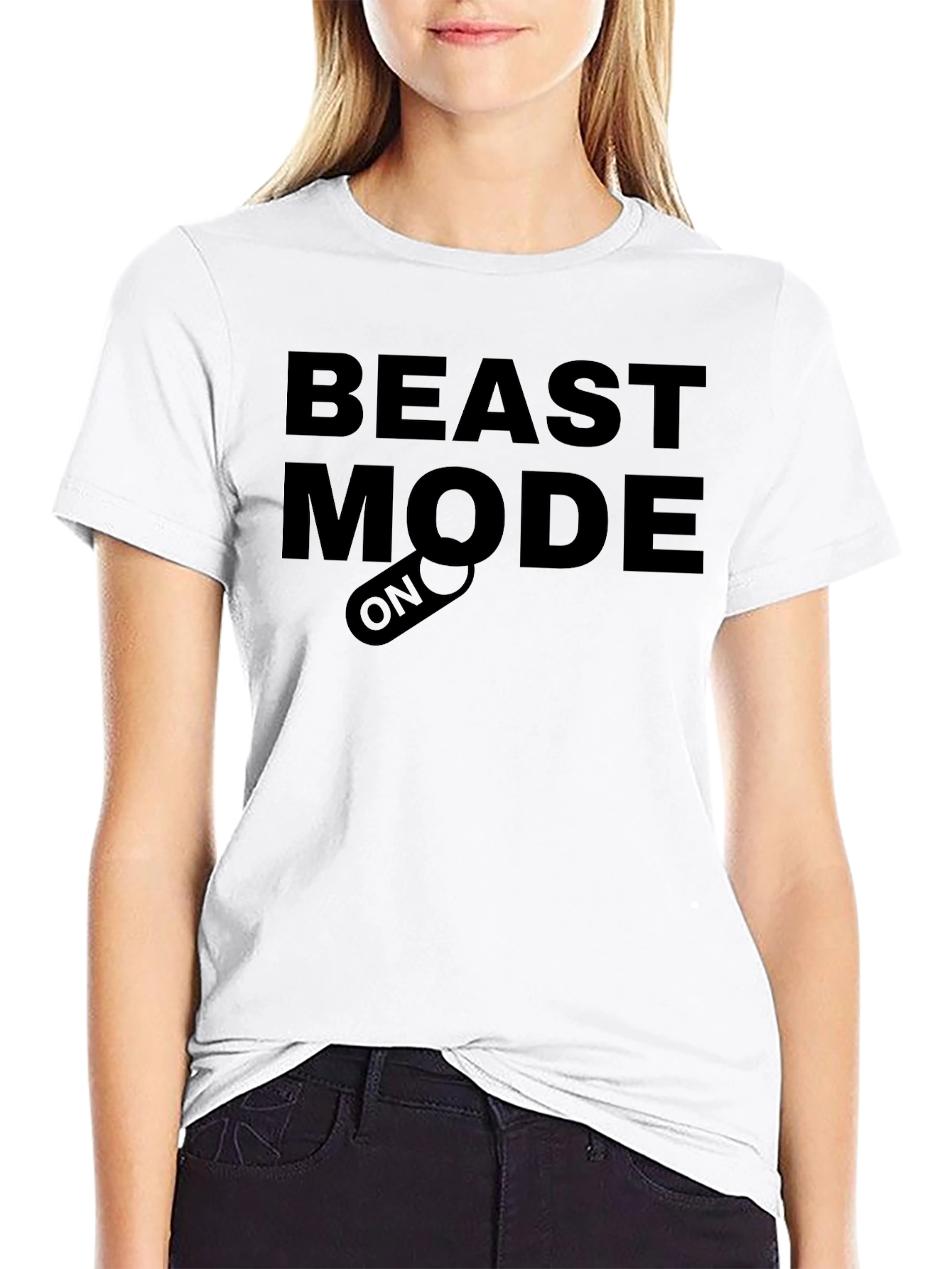 Beast Mode On T-Shirt - Black Graphic Tee