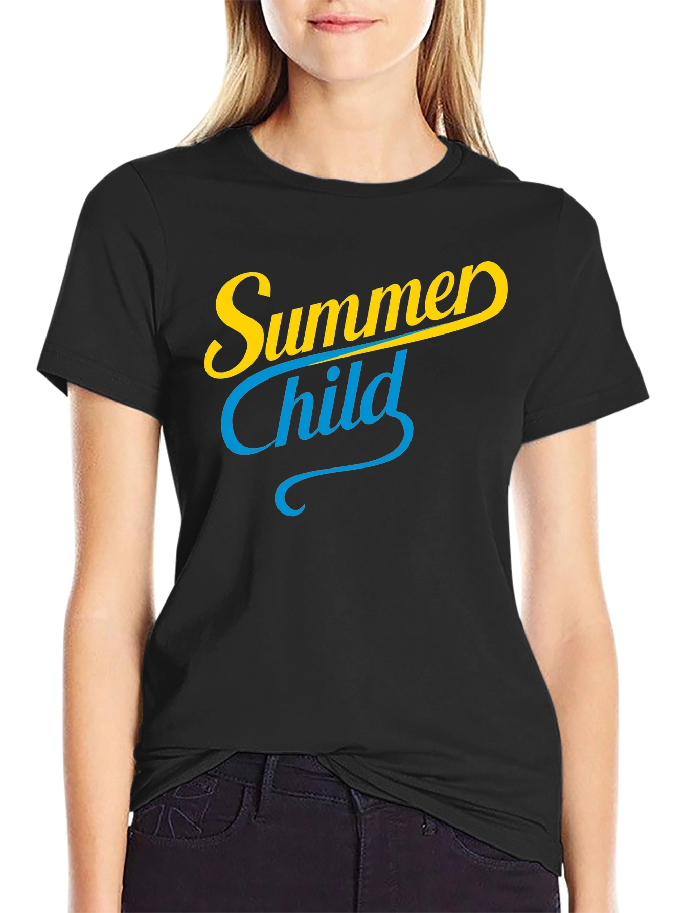 Summer Child Black T-Shirt