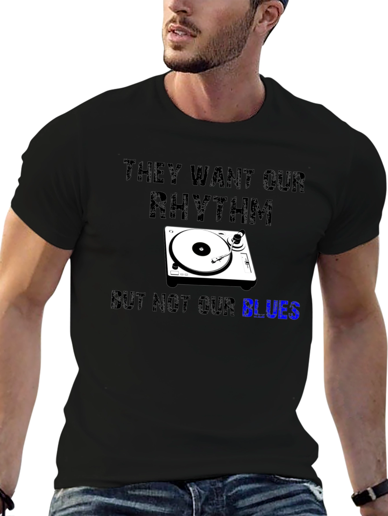 Rhythm & Blues Graphic Tee - Music Lover Shirt