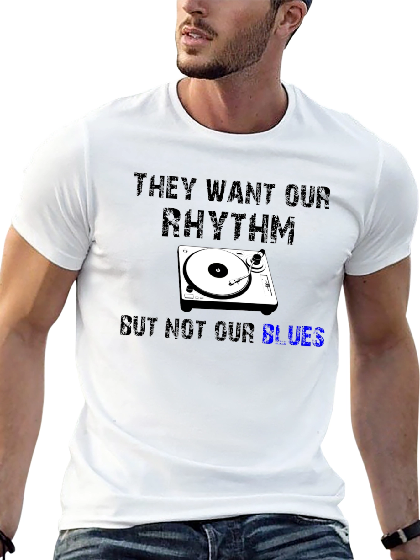 Rhythm & Blues Graphic Tee - Music Lover Shirt