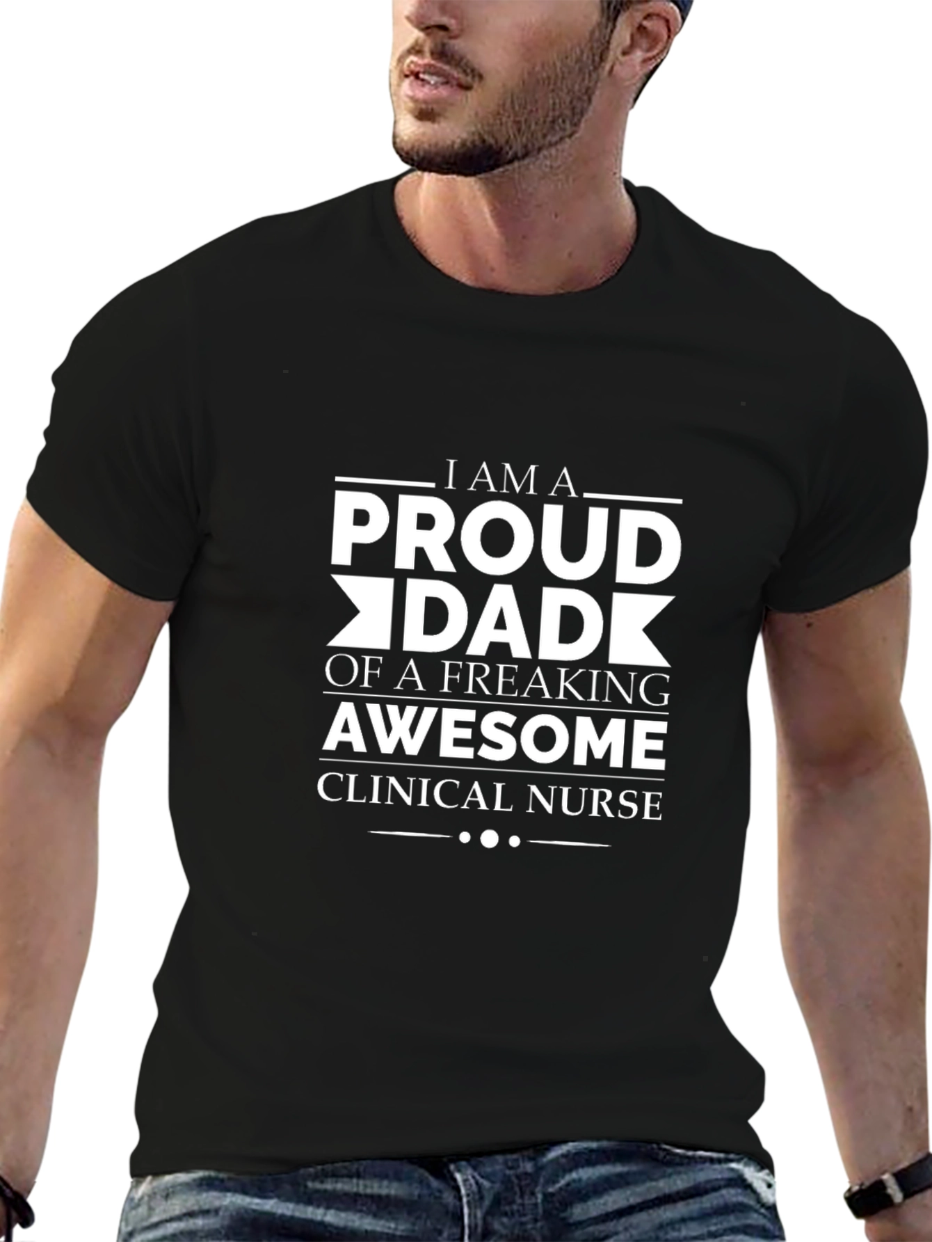 Proud Dad of Awesome Clinical Nurse T-Shirt