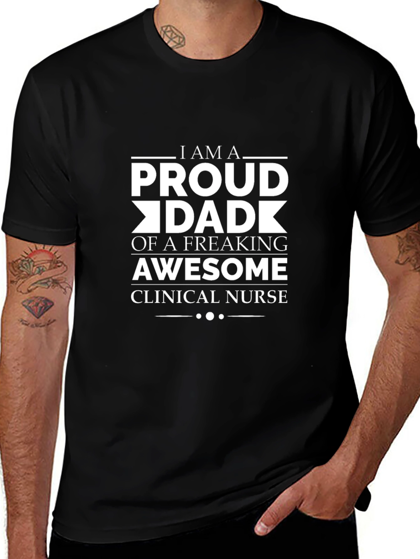 Proud Dad of Awesome Clinical Nurse T-Shirt