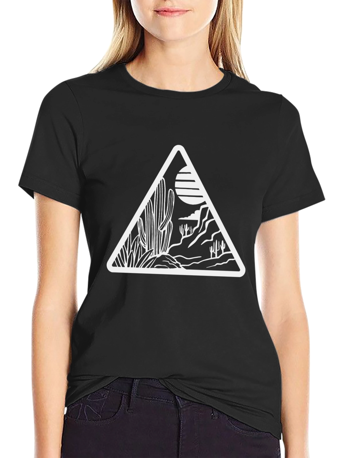 Desert Scene Triangle Graphic Tee