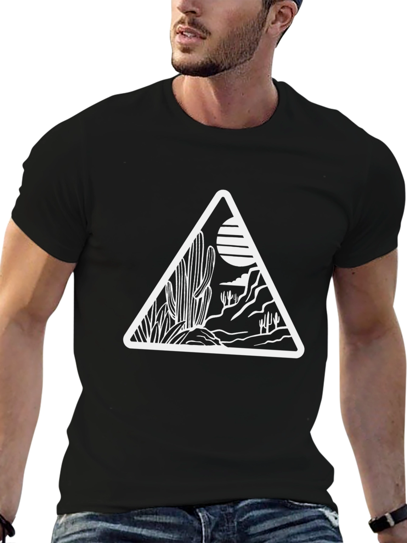 Desert Scene Triangle Graphic Tee