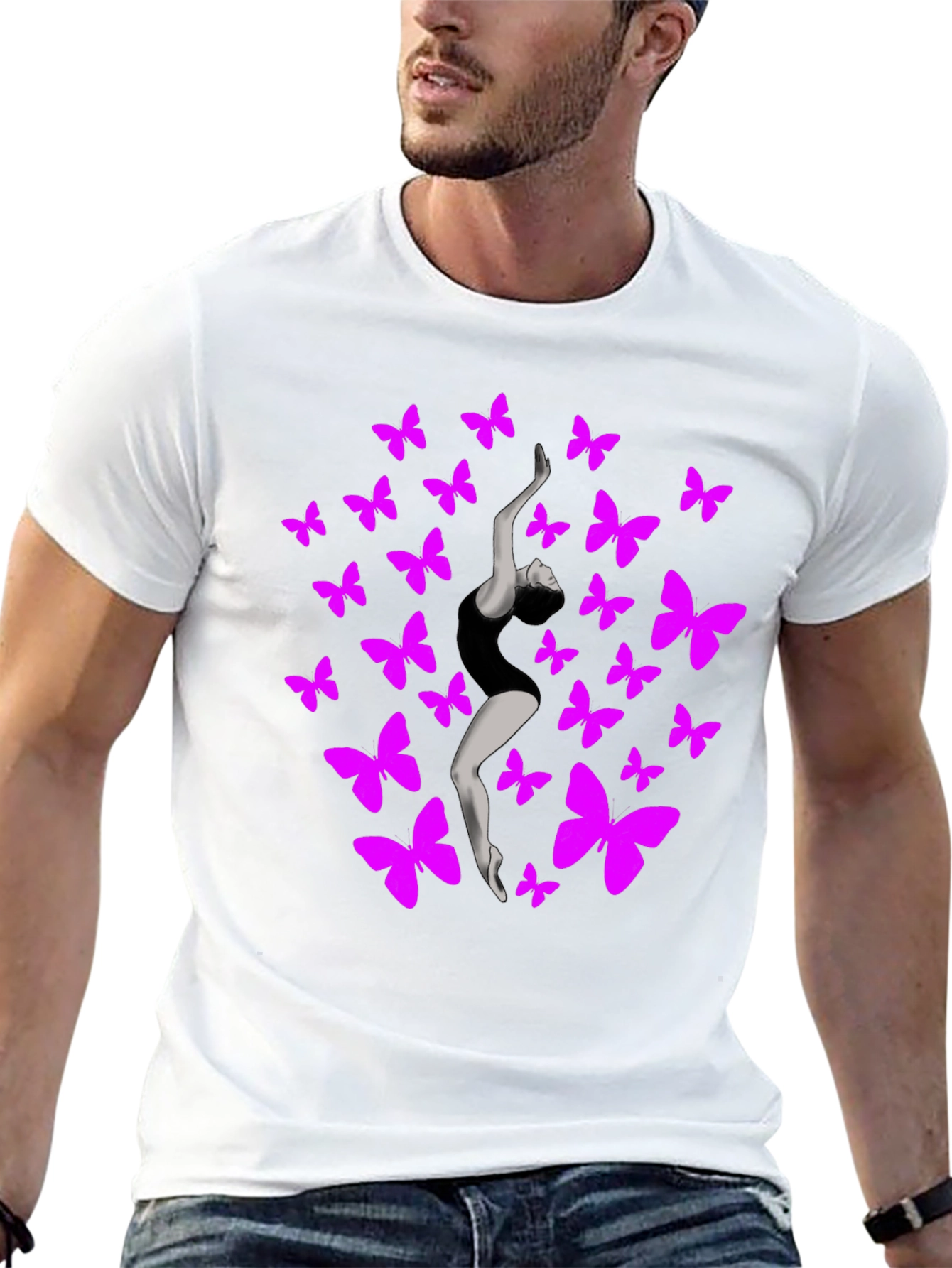 Butterfly Dancer Graphic Tee - Black