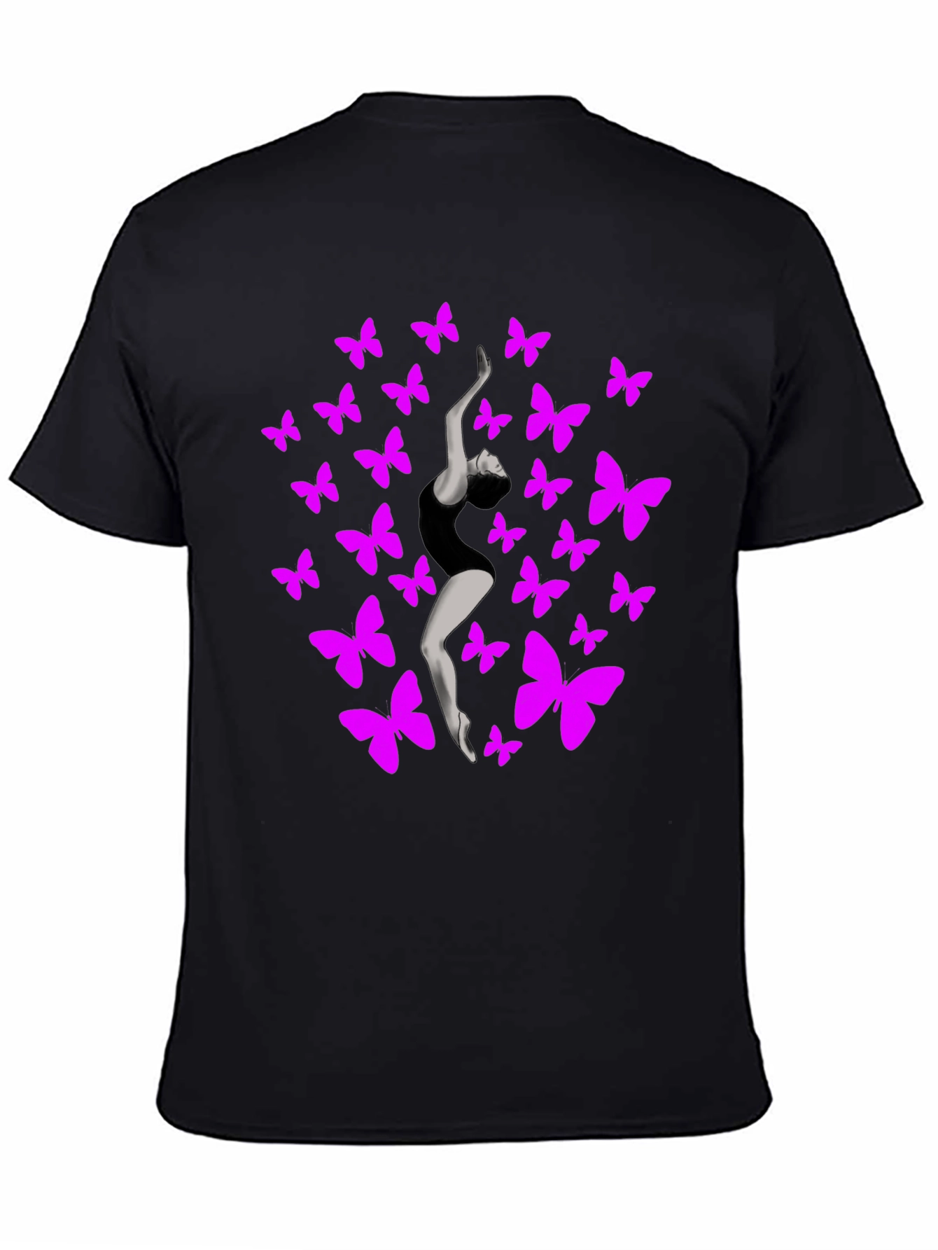 Butterfly Dancer Graphic Tee - Black