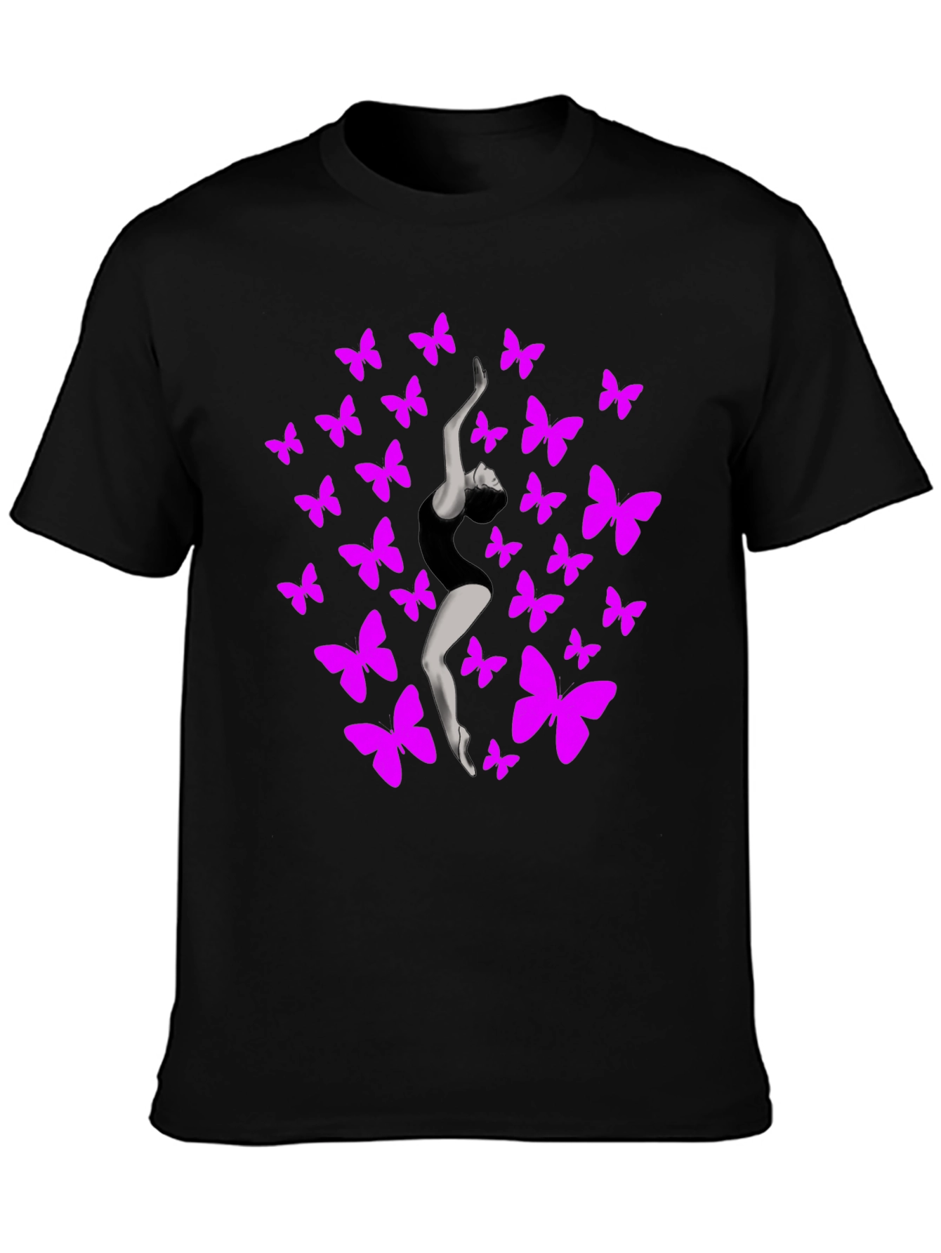 Butterfly Dancer Graphic Tee - Black