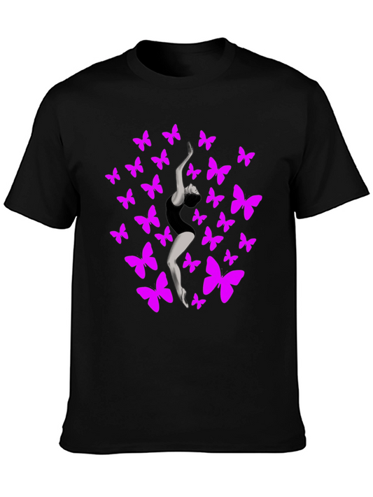 Butterfly Dancer Graphic Tee - Black