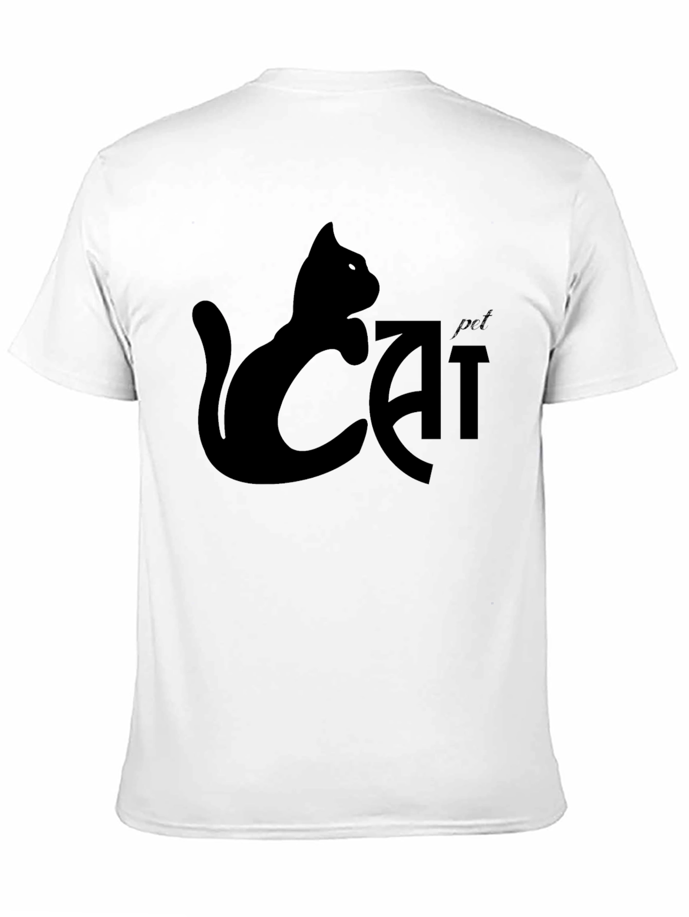 Cool Cat Pet T-Shirt - Black Tee