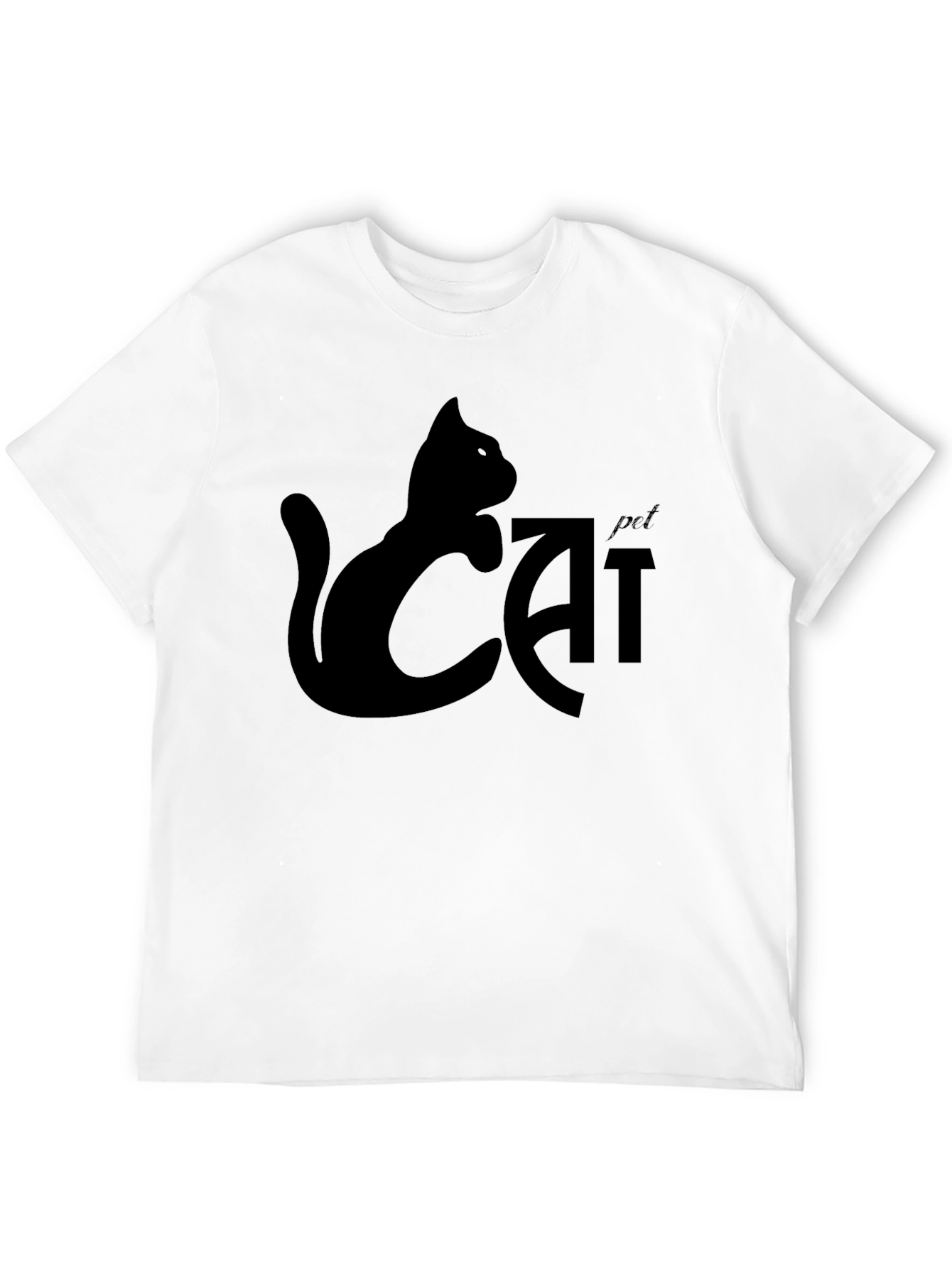 Cool Cat Pet T-Shirt - Black Tee