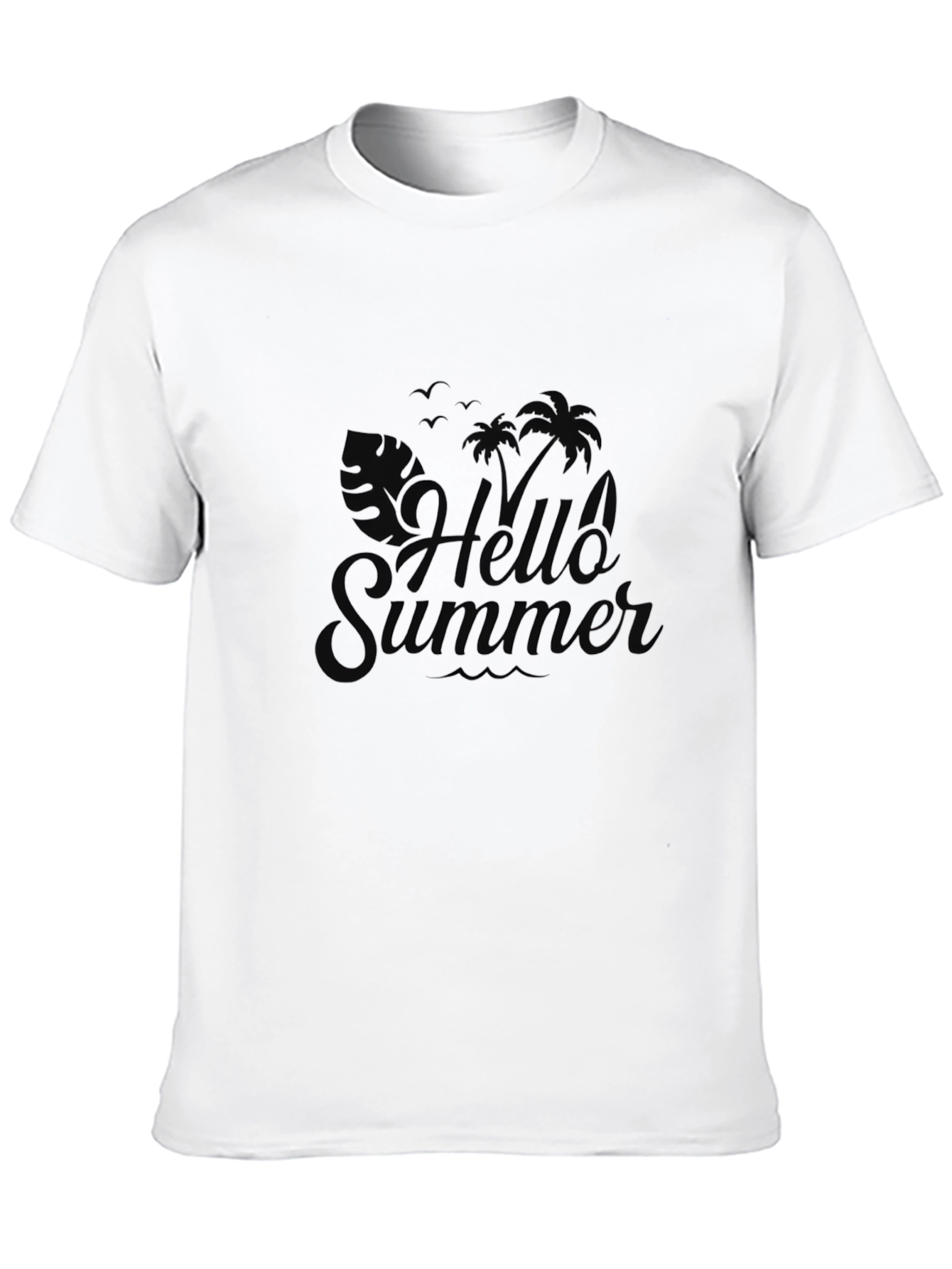 Hello Summer Graphic Tee - Black