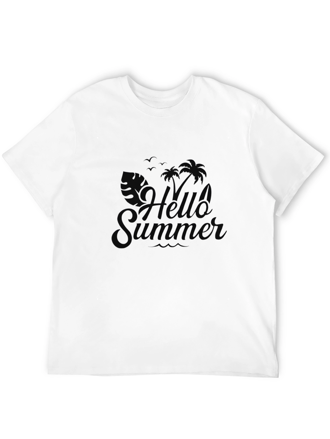 Hello Summer Graphic Tee - Black