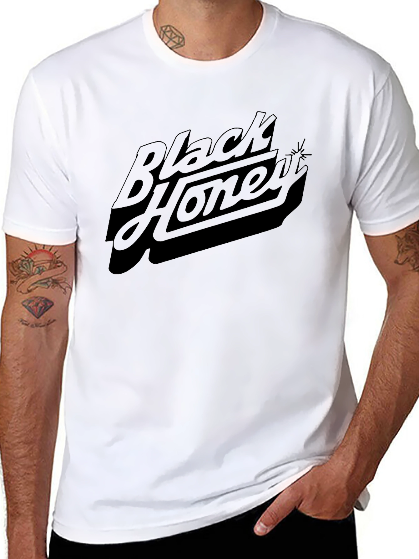 Black Honey Graphic Tee - Stylish & Comfortable