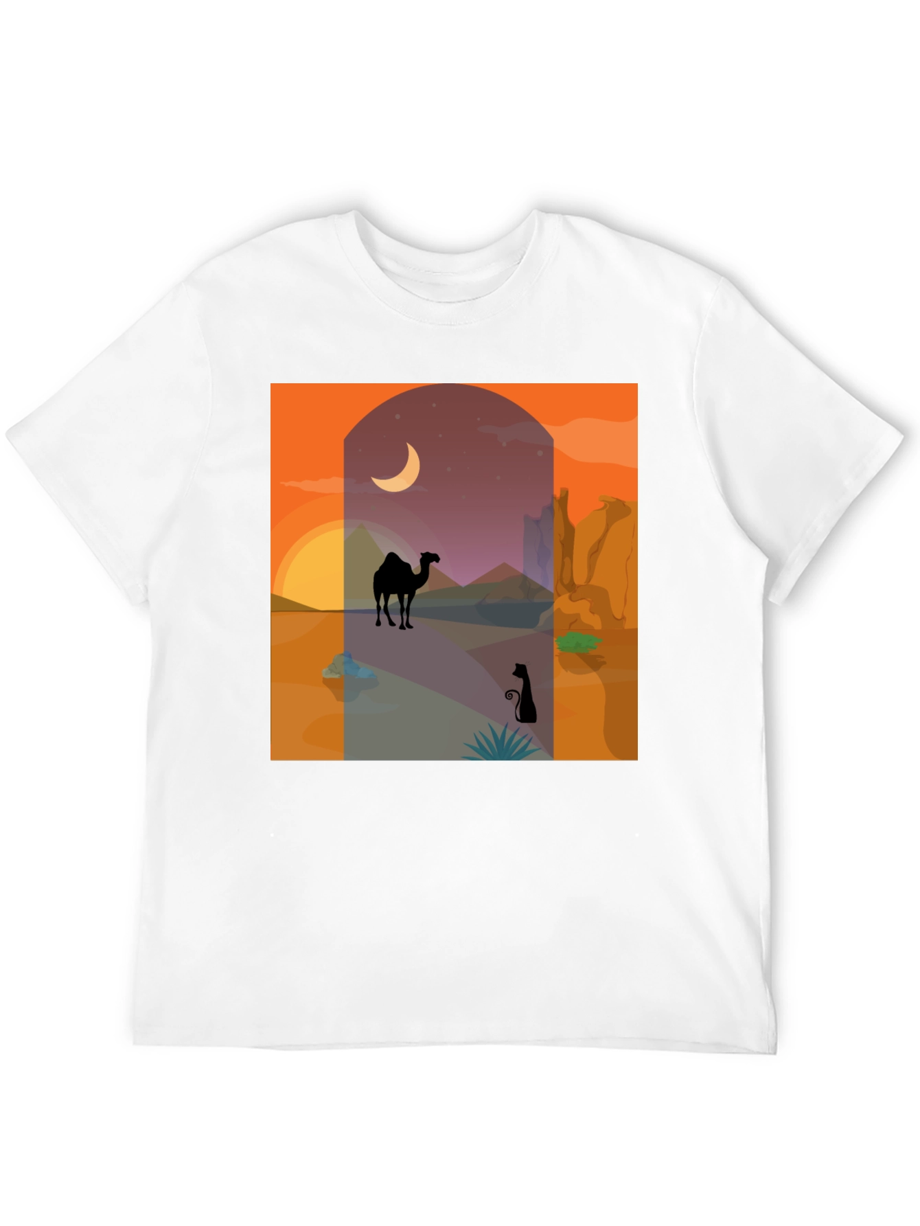 Desert Scene Graphic Tee - Stylish & Unique