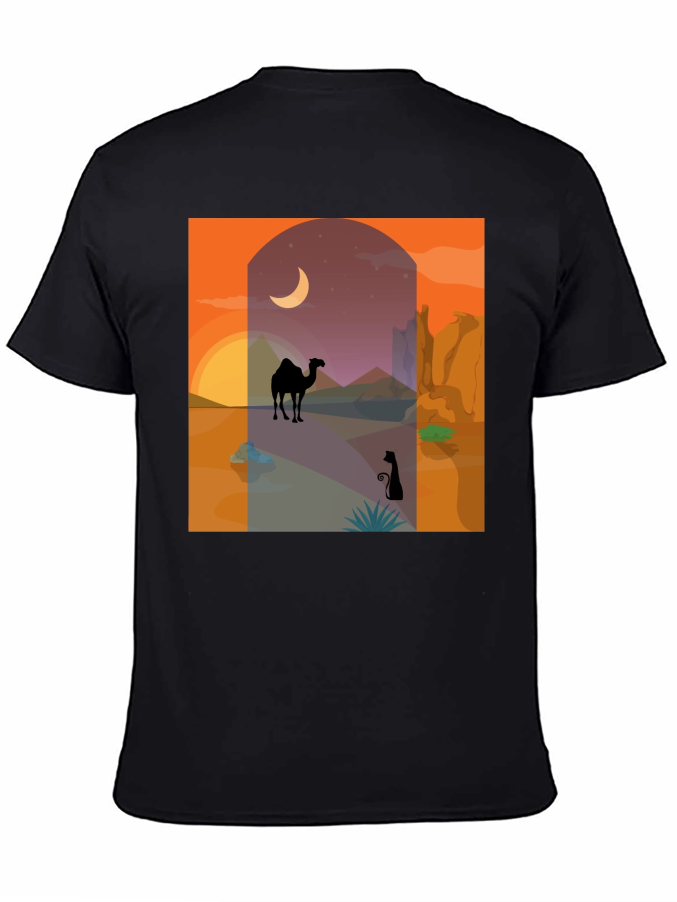 Desert Scene Graphic Tee - Stylish & Unique