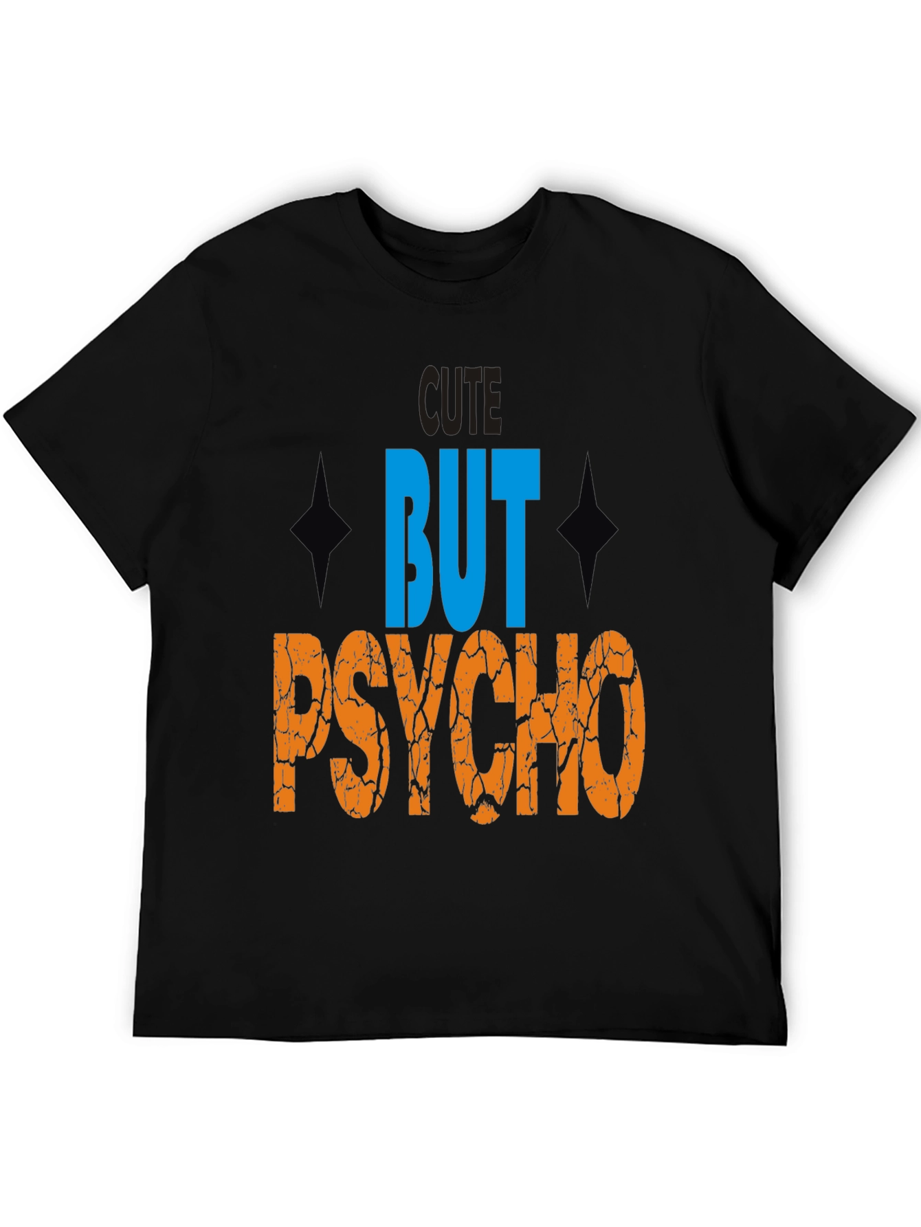 Cute But Psycho Graphic Tee - Mens Black T-Shirt