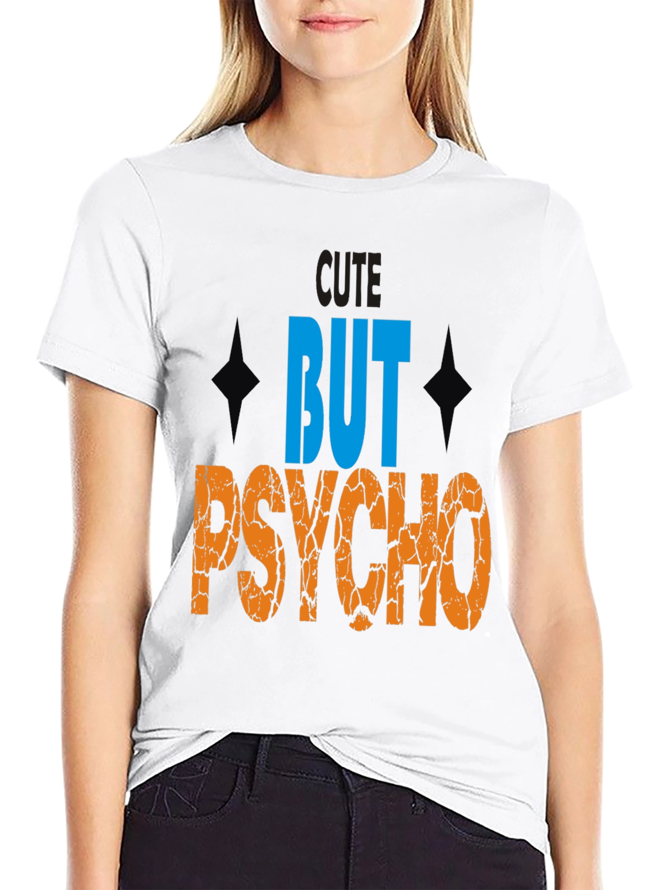Cute But Psycho Graphic Tee - Mens Black T-Shirt