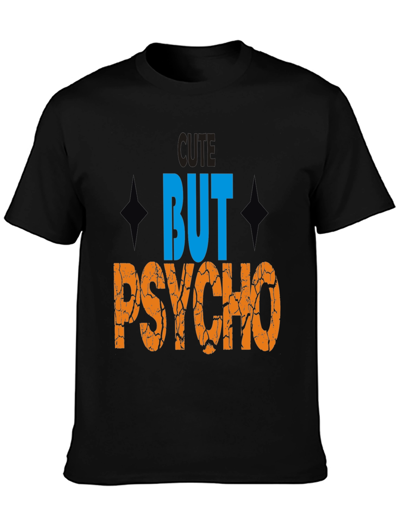 Cute But Psycho Graphic Tee - Mens Black T-Shirt