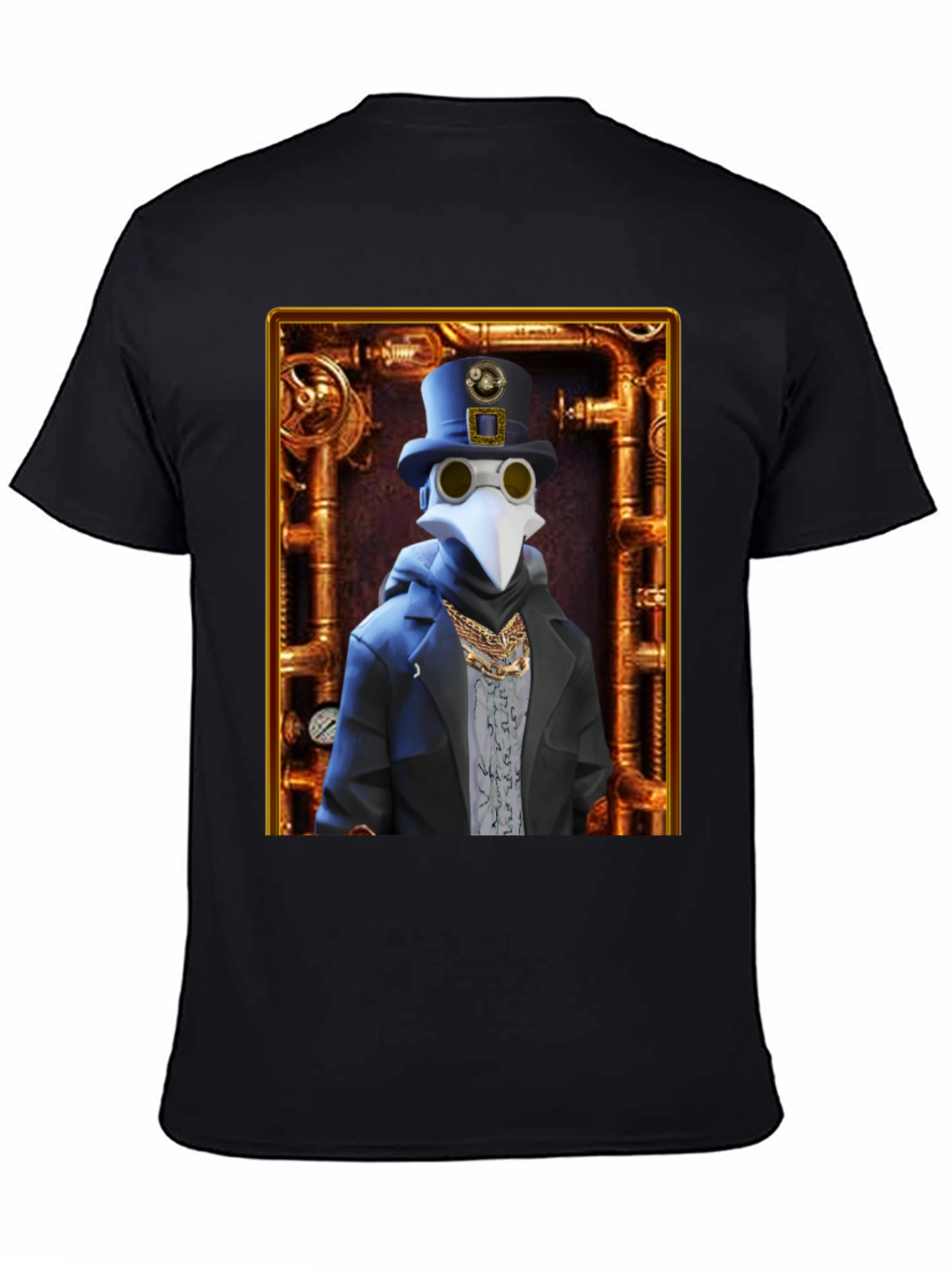 Steampunk Plague Doctor Graphic T-Shirt - Unique Design