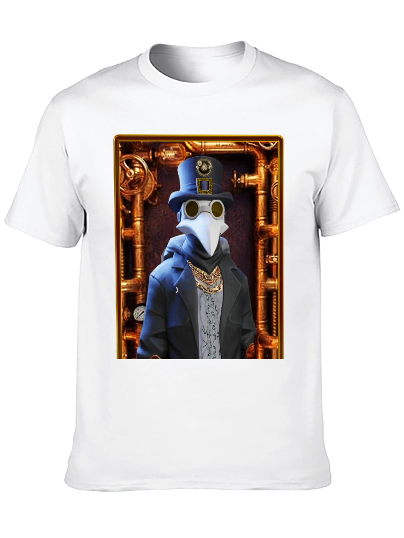 Steampunk Plague Doctor Graphic T-Shirt - Unique Design