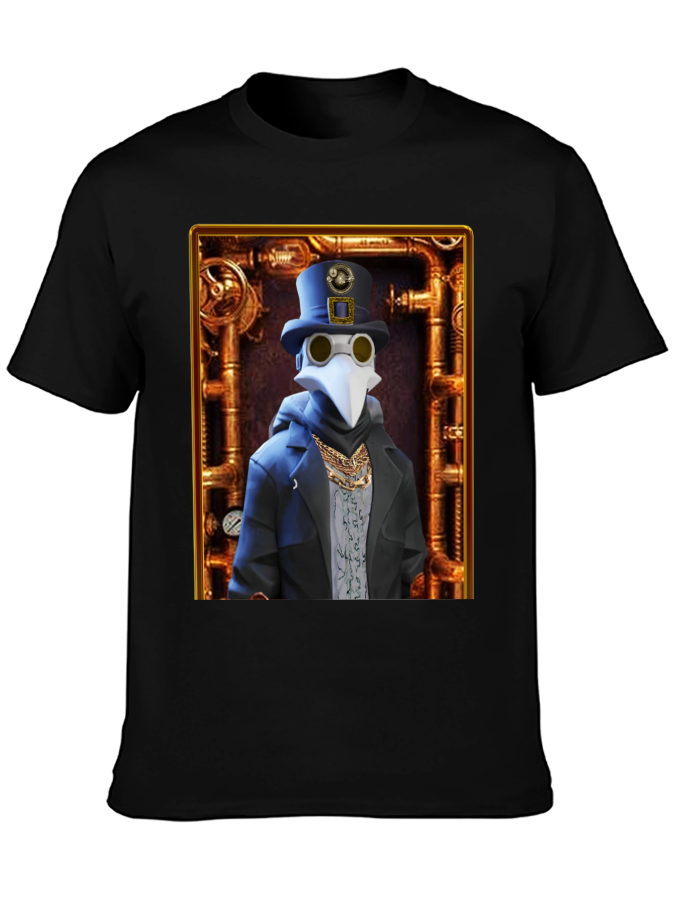 Steampunk Plague Doctor Graphic T-Shirt - Unique Design