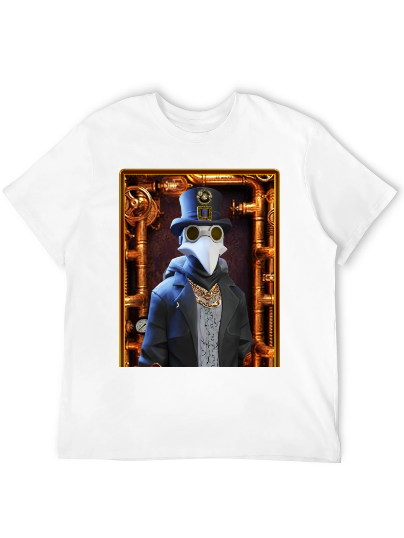 Steampunk Plague Doctor Graphic T-Shirt - Unique Design