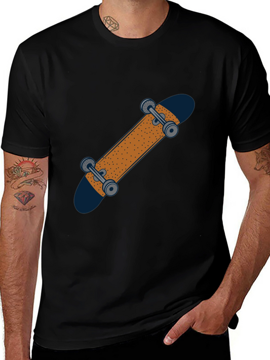 Skateboard Graphic T-Shirt - Casual Style