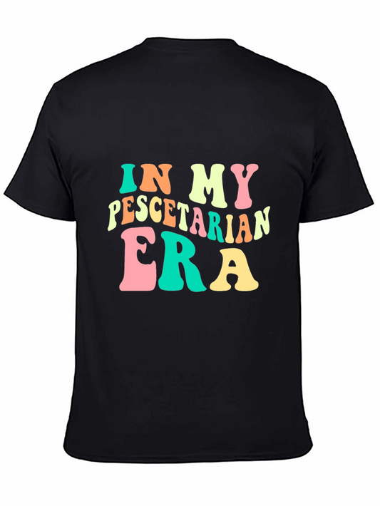 Pescatarian Era Black Graphic T-Shirt