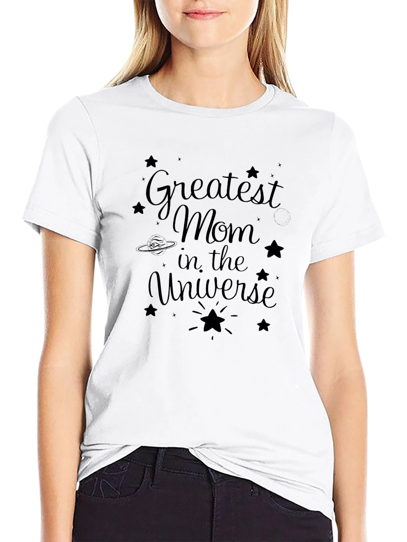 Greatest Mom in the Universe Graphic T-Shirt