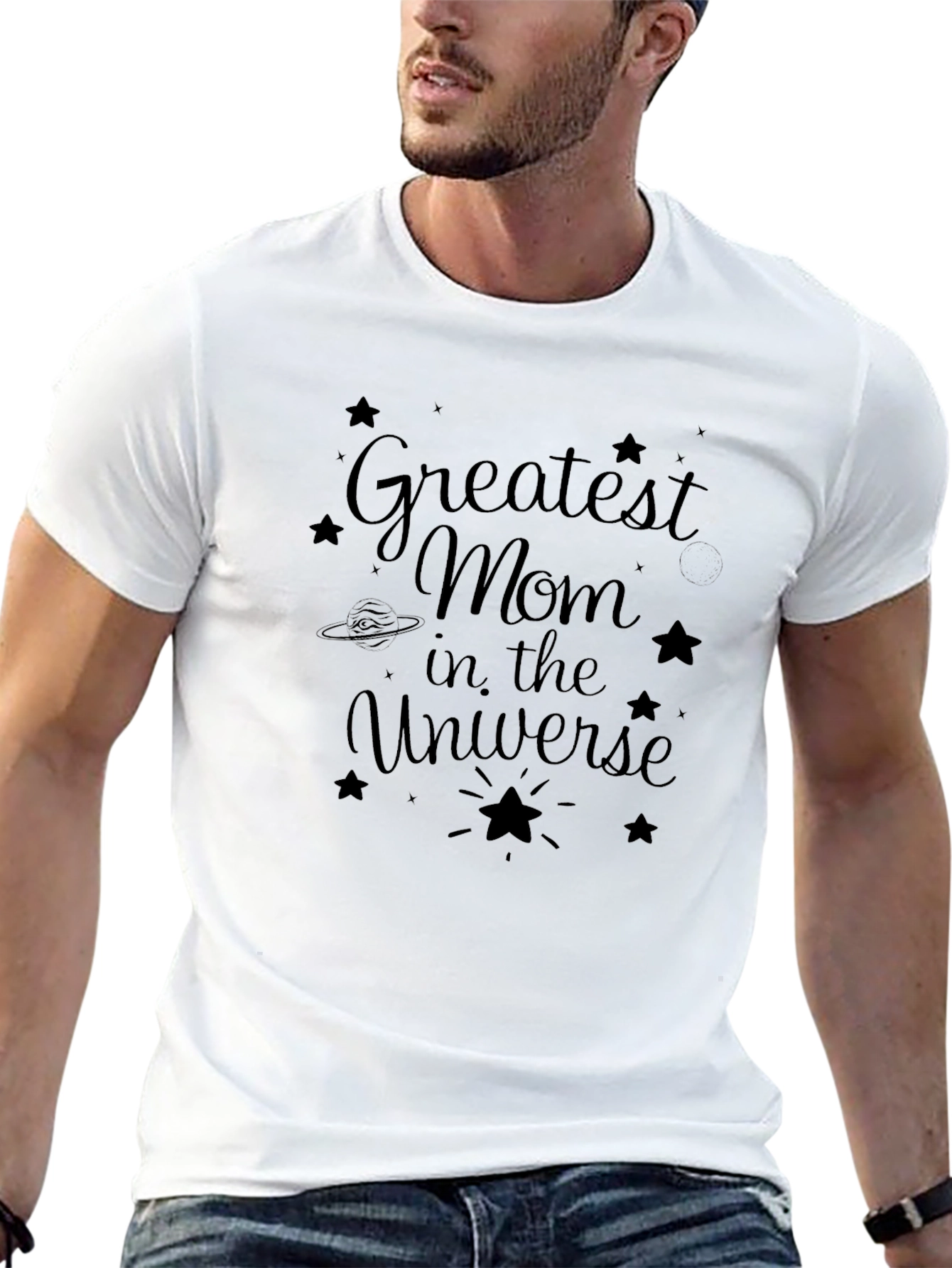 Greatest Mom in the Universe Graphic T-Shirt
