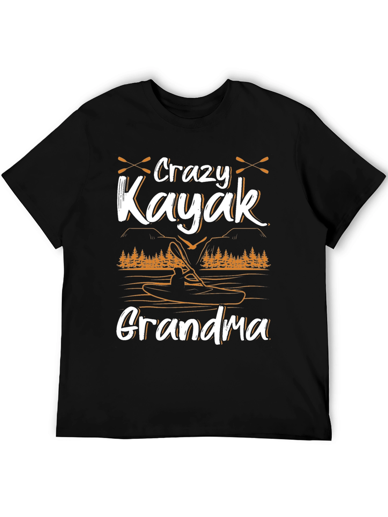 Crazy Kayak Grandma T-Shirt - Paddling Adventure Tee