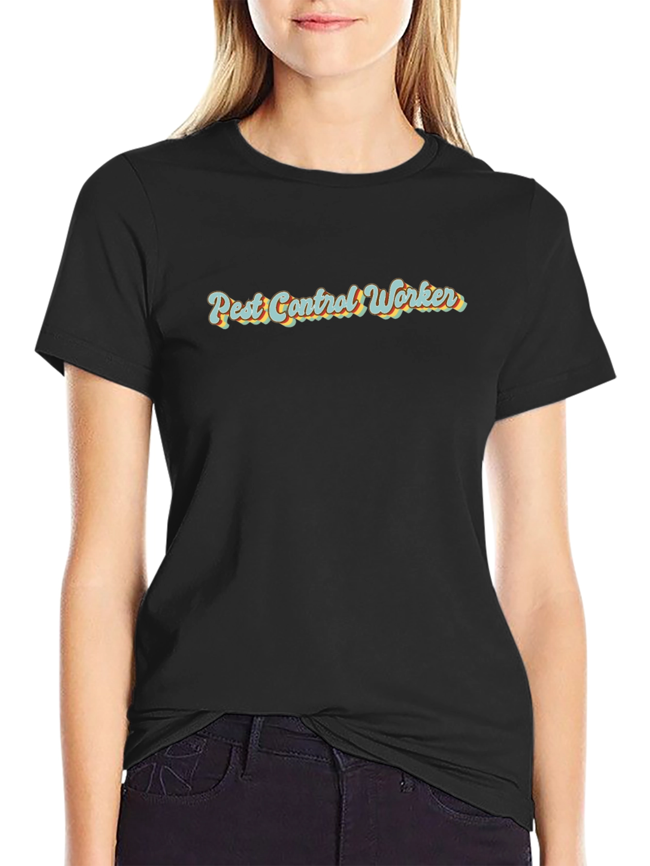 Pest Control Worker Retro T-Shirt