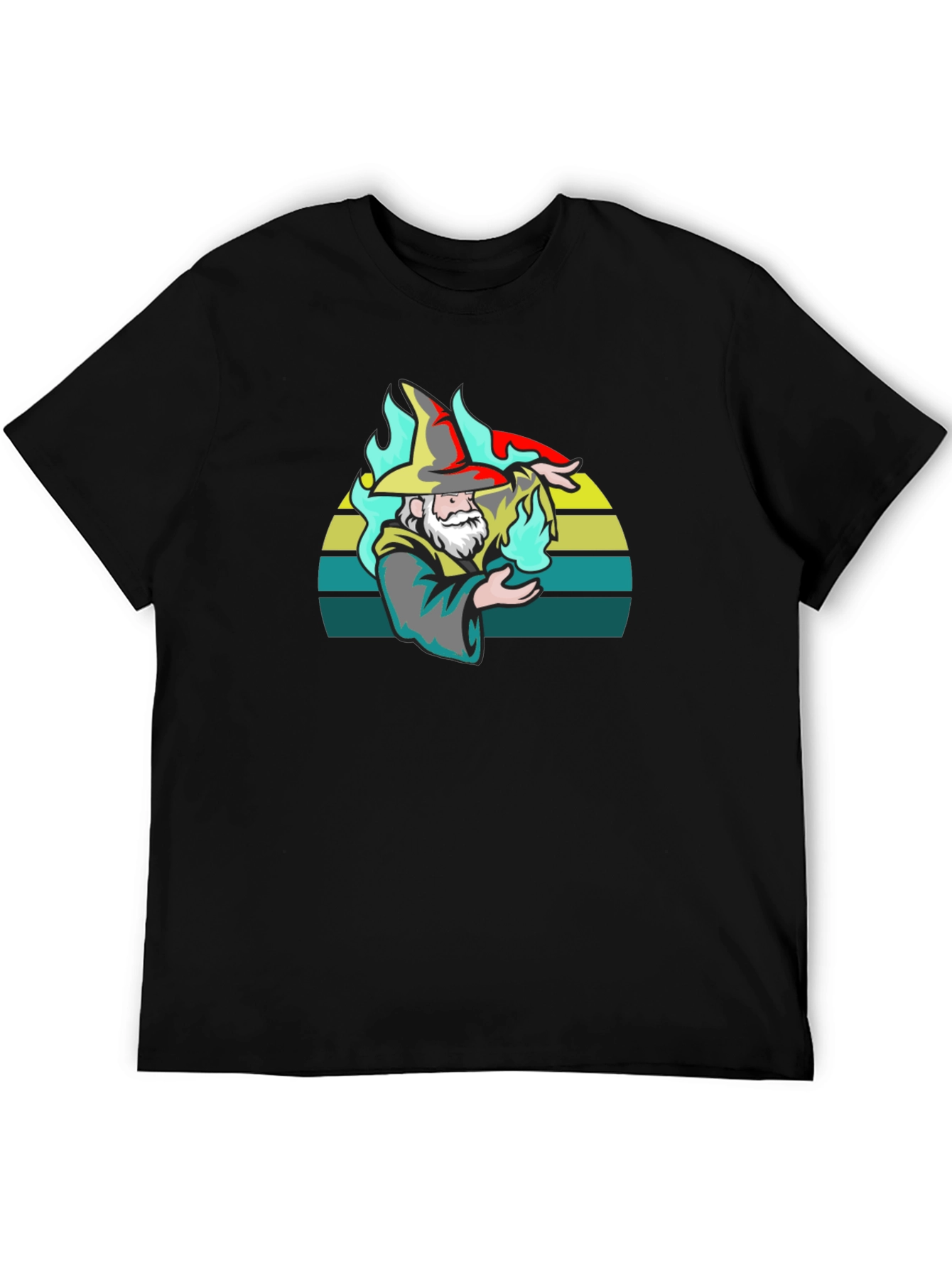 Wizard Graphic T-Shirt - Black
