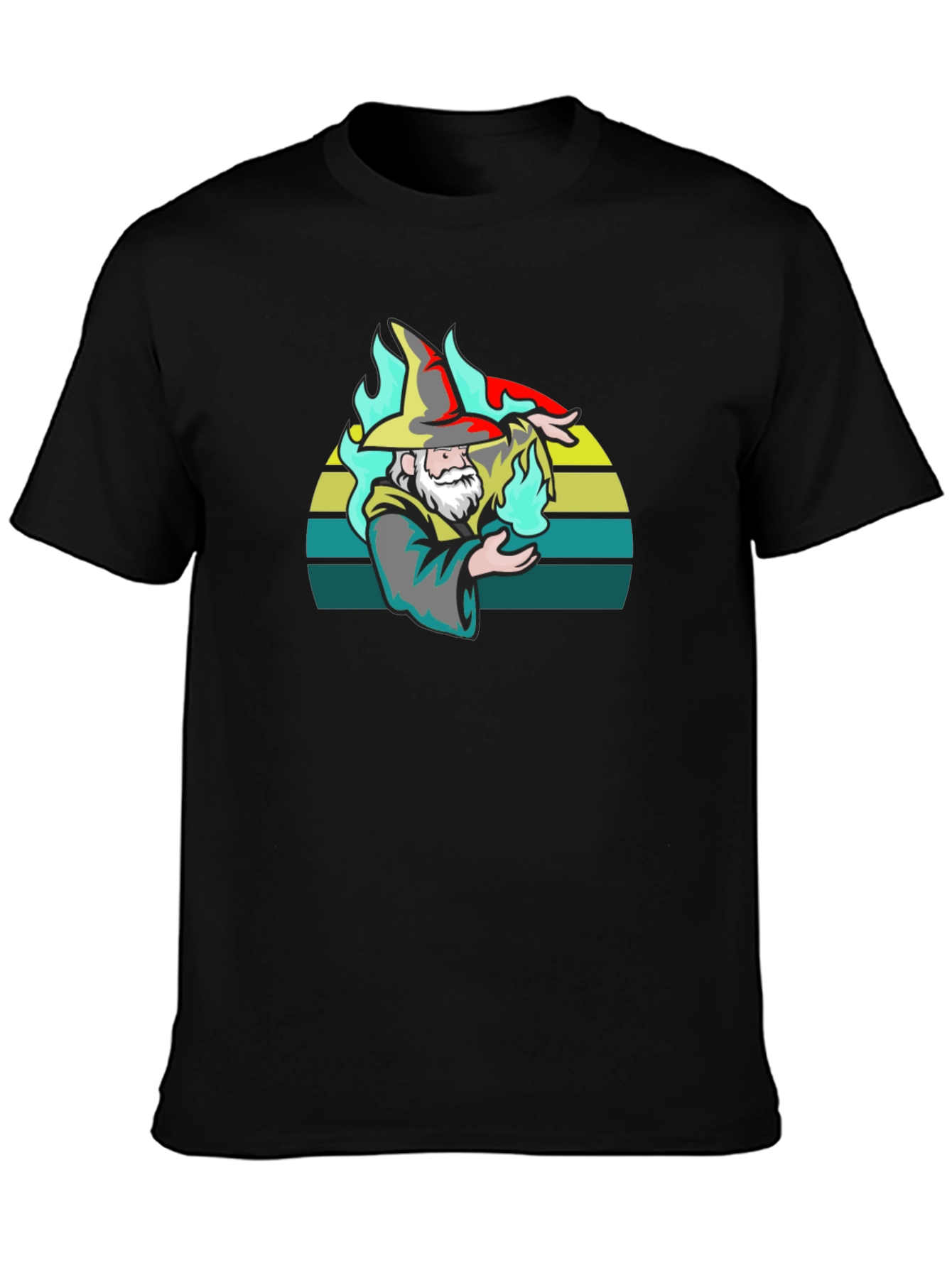 Wizard Graphic T-Shirt - Black