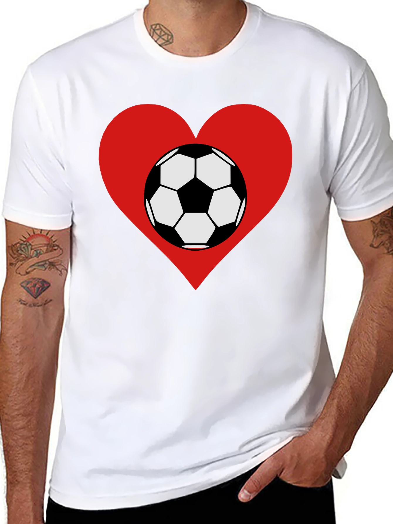 Soccer Heart T-Shirt - Love Football Tee