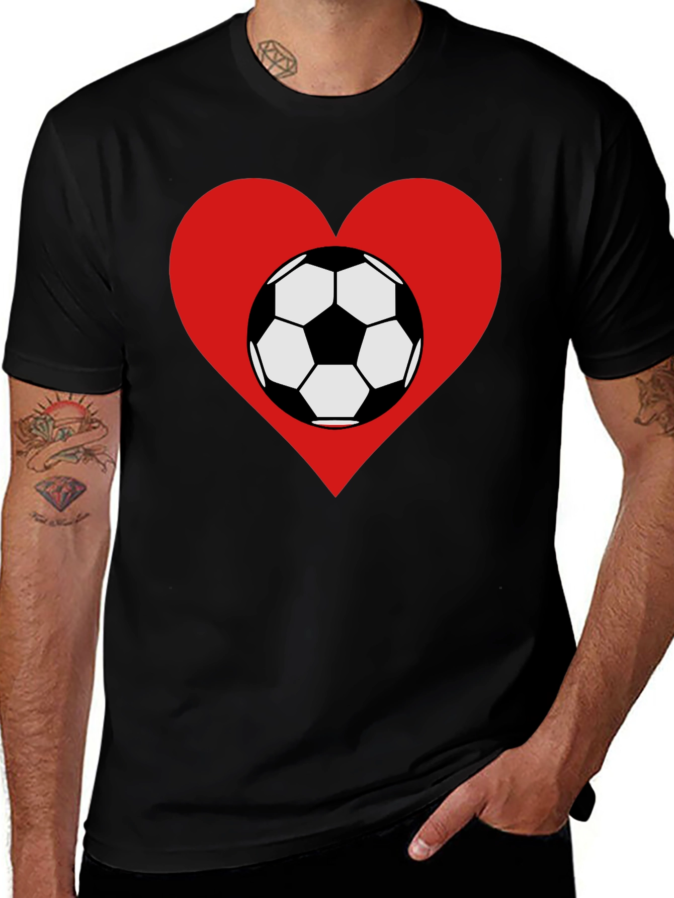 Soccer Heart T-Shirt - Love Football Tee